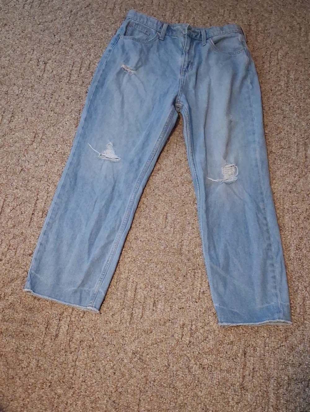 Lucky Brand Light Blue Distressed Relaxed Jeans
